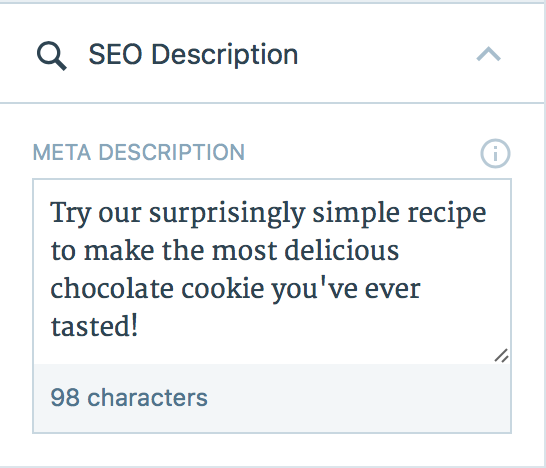 С помощью инструментов SEO вы можете настроить мета-описание, чтобы оно было чем-то другим, чтобы как привлечь внимание читателя, так и потенциально повысить рейтинг страницы поиска в сообщении