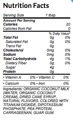 Сравните эти ингредиенты с ингредиентами молочных сливок (молоко и сливки), и вы можете с подозрением относиться к этому