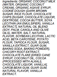 Тем не менее, огромный список (в основном обработанных) ингредиентов в So Delicious меня немного пугает