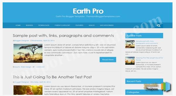 Шаблон Земля Pro Blogger