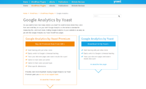 Более простым способом использования Google Analytics для вашего веб-сайта WordPress является плагин Google Analytics от Yoast, доступный в виде бесплатной базовой версии или, для более подробного анализа, в виде платной платной версии
